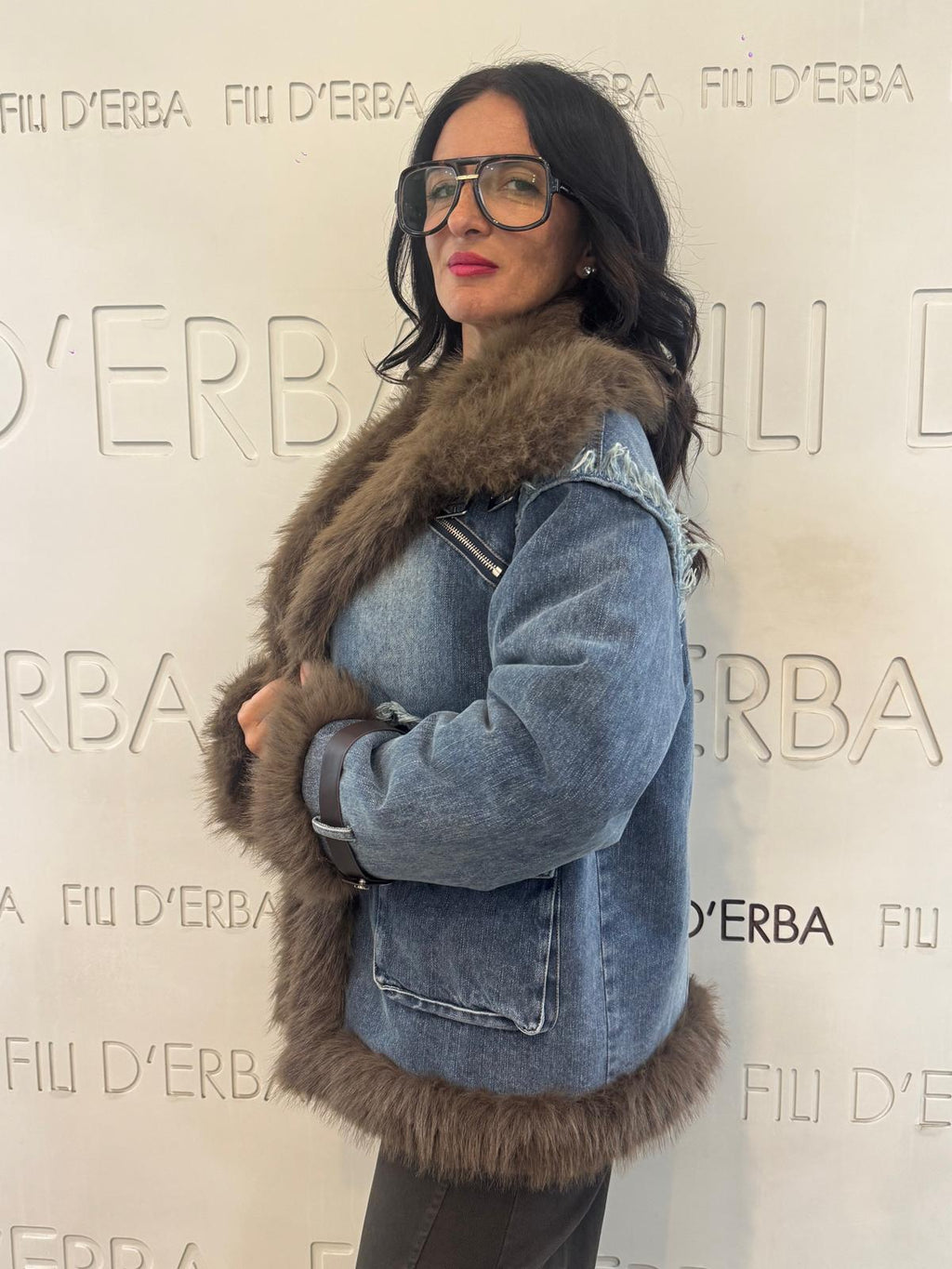 Giubbino eco pelliccia